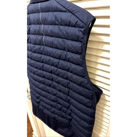 Lululemon Men's Large Down for It All Jacket Vest Navy Blue Lightweight NEW NWOT - Picture 6 of 11